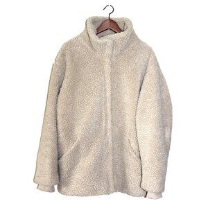 H&M Warm & Cozy Sherpa Teddy Jacket in Beige (XXL)